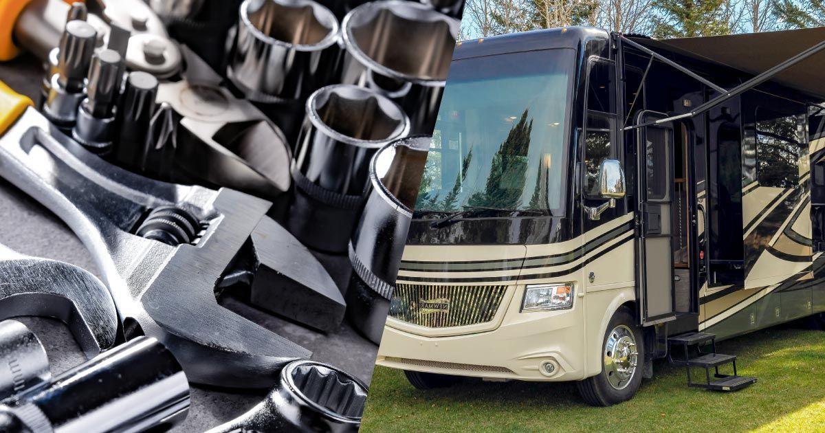 tools and a rv.