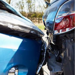 image of two cars that have crashed into eachother