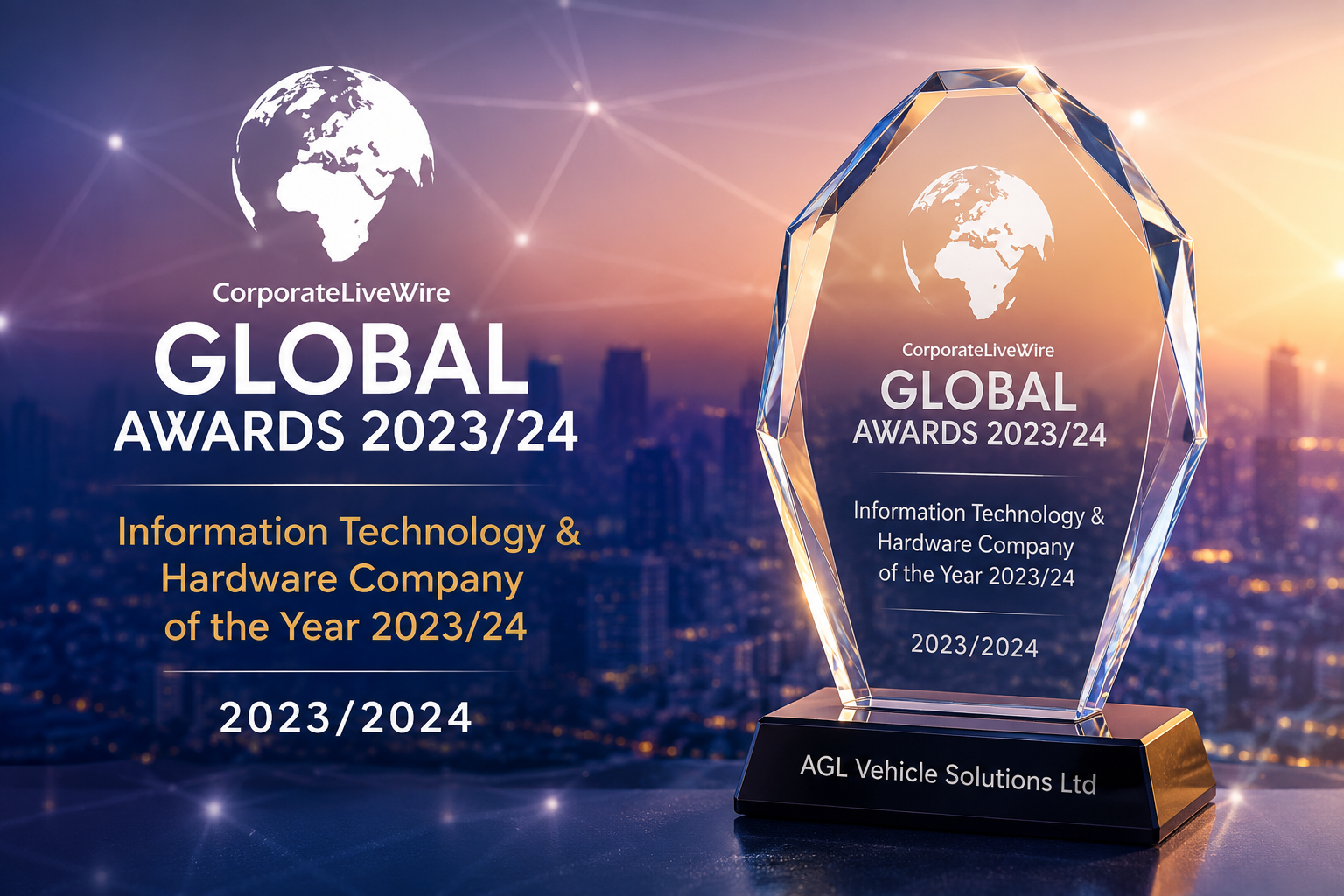 AGL Information Technology and Hardware Company of the Year 2023 2024 award