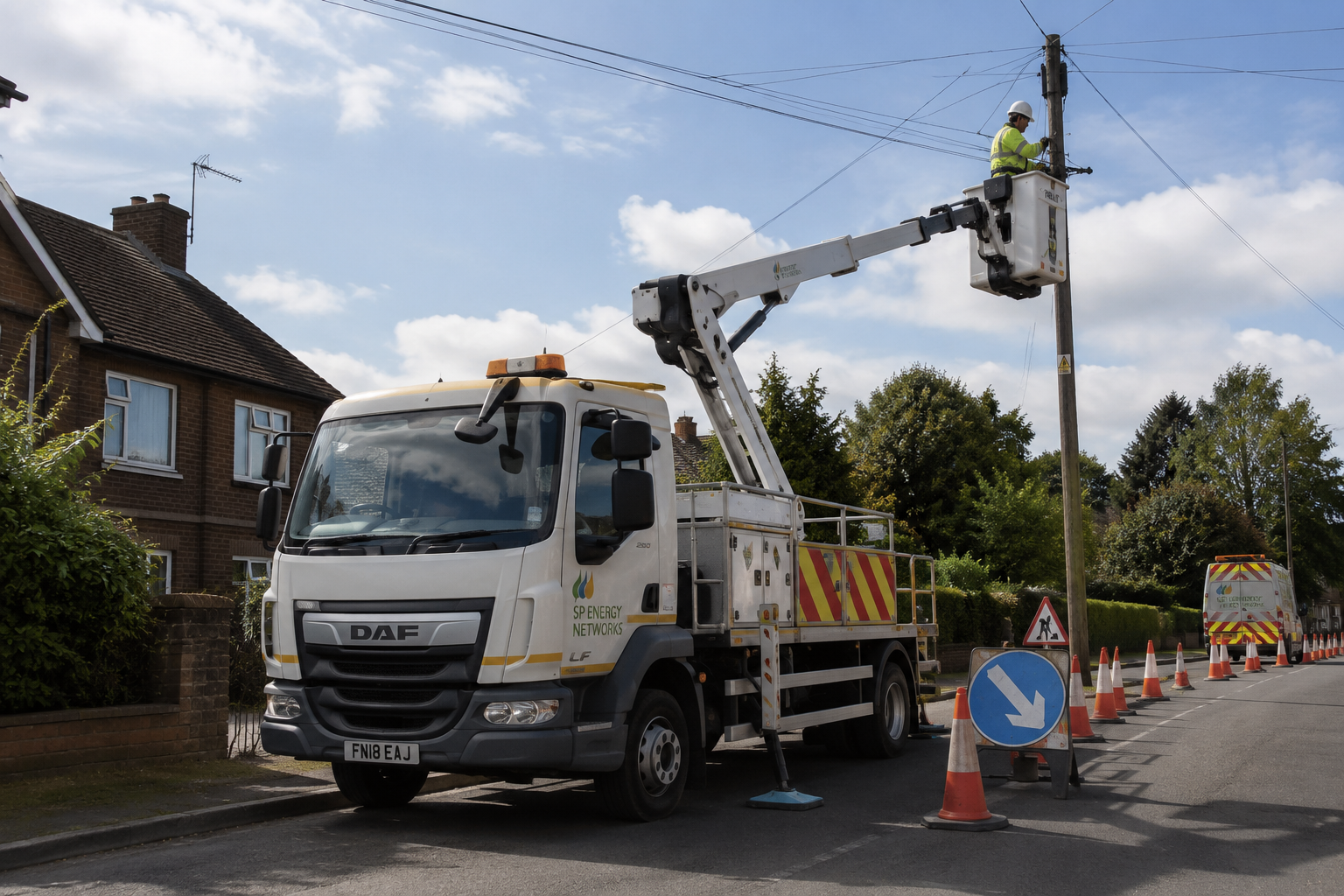 Commercial fleet vehicle equipped with HFR thumbs up camera safety technology