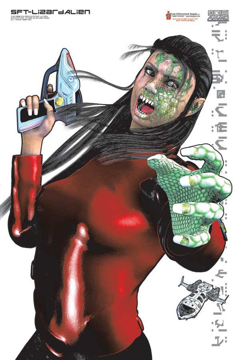 Space Alien Target Lizard Alien