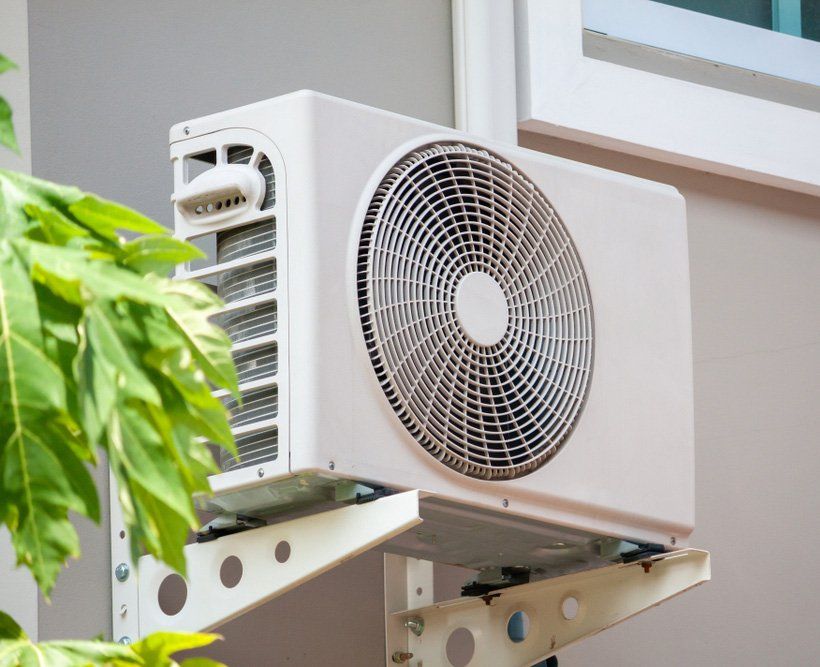 Air Conditioner Compressor Outdoor Unit — Air Conditioning Corlette, New South Wales