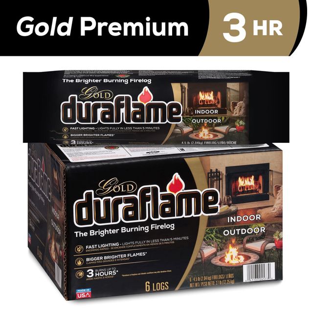 Duraflame 4.5 Lb. Gold Premium Firelogs | 3-Hour Firelogs