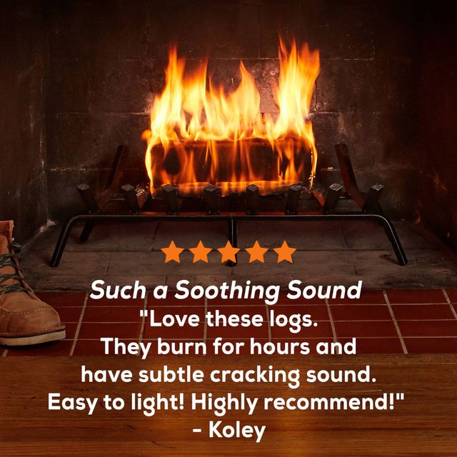 Duraflame 2.5lb Indoor Outdoor Quick Light Firelog For Camping, Firepits, Bonfires, And Fireplaces, 4.5 Hour Long Burn Time (18 Pack