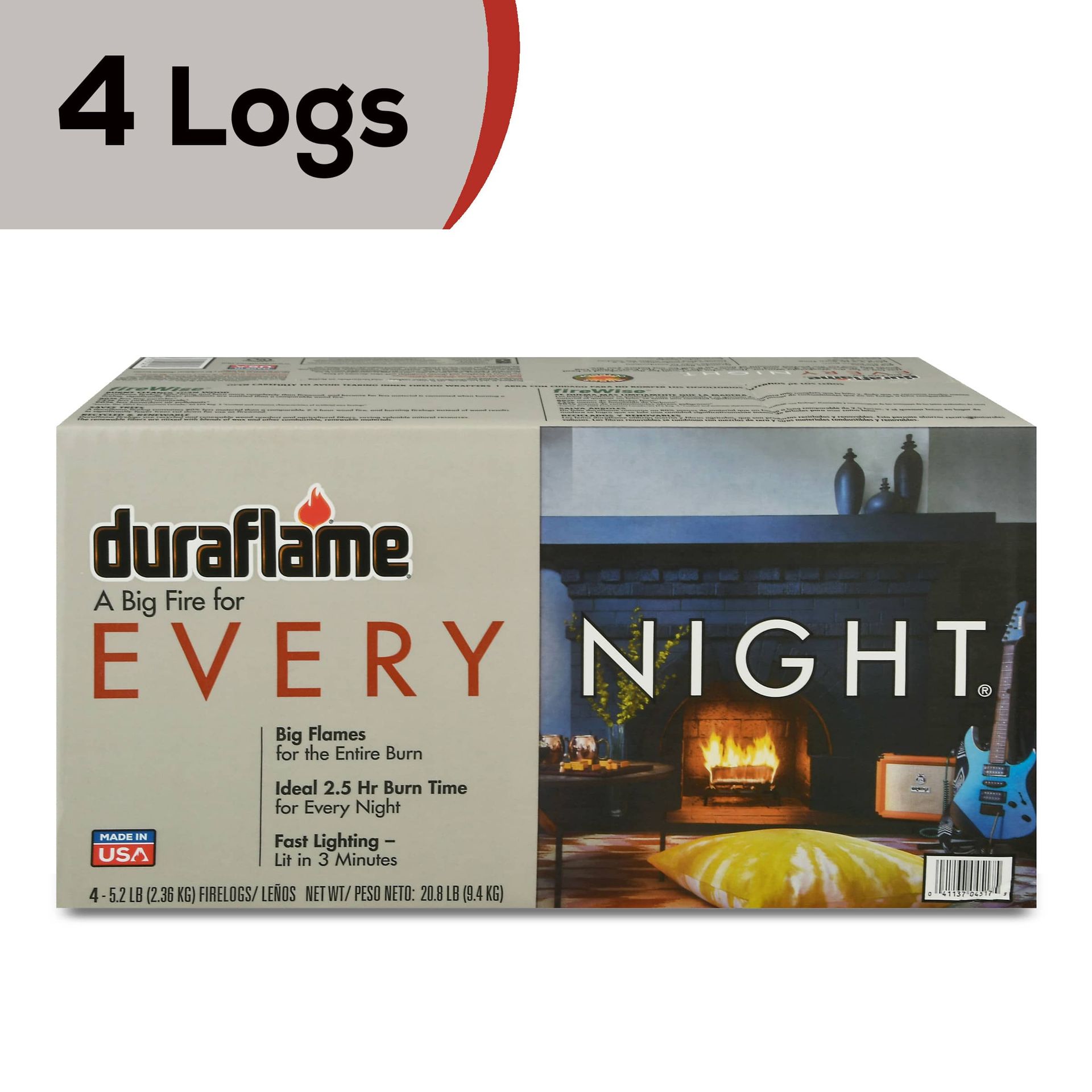 A case of duraflame every night firelogs