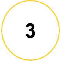 The number three is in a yellow circle on a white background.