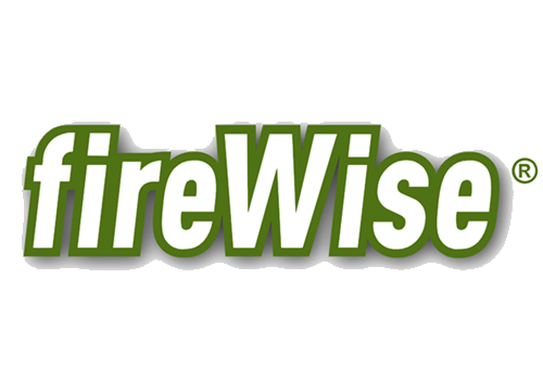 The registered firewise logo is green and white on a white background.