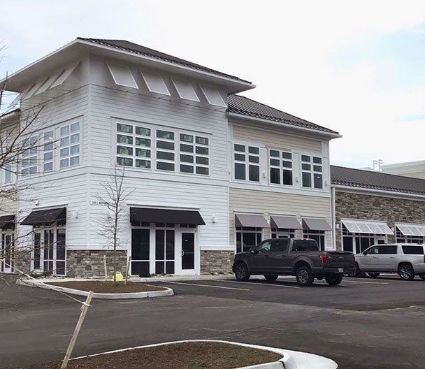 Building with Parking Lot — Norfolk, VA — Hustead's Canvas Creations