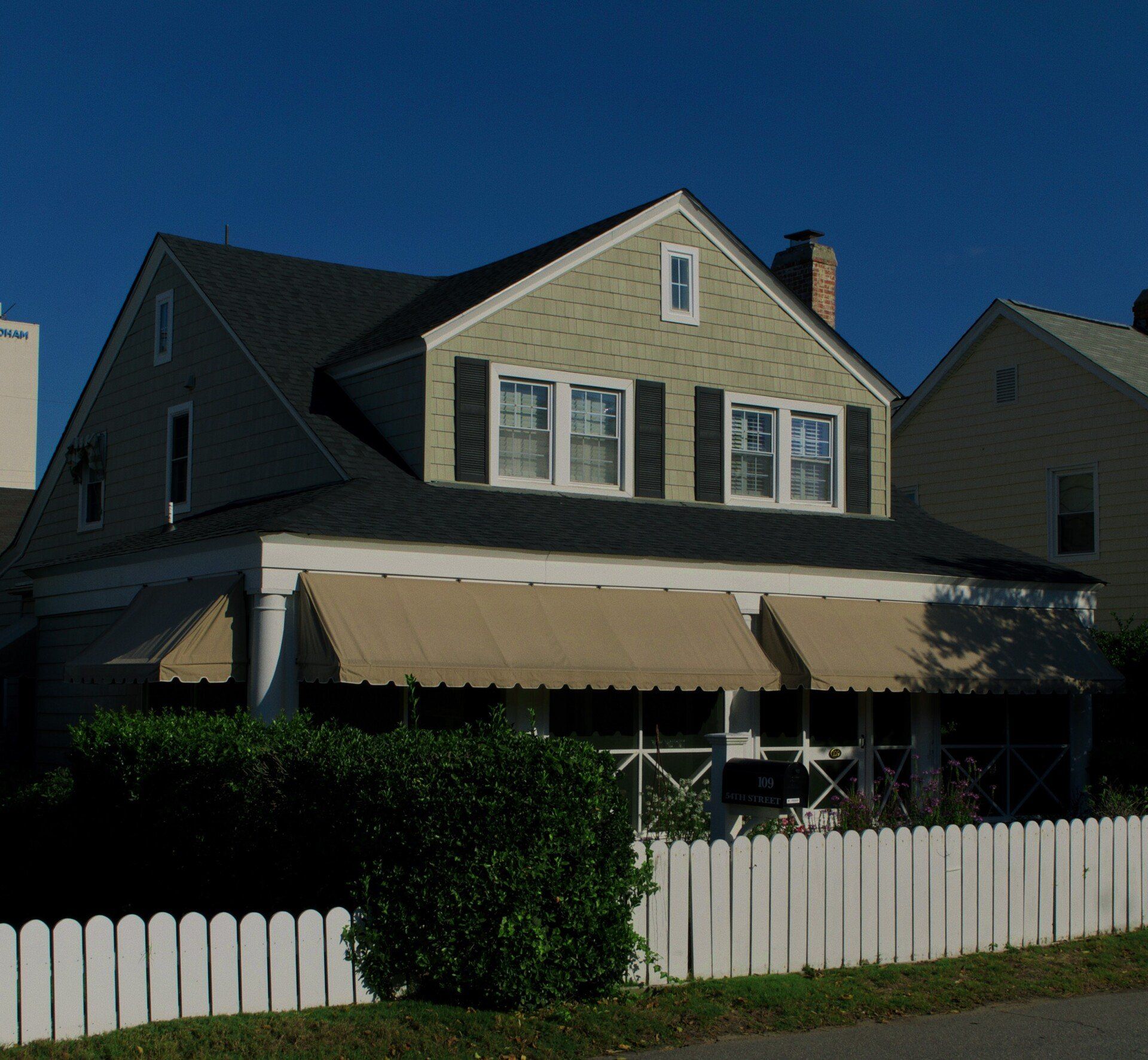 Glass Window Door with Awning — Norfolk, VA — Hustead's Canvas Creations