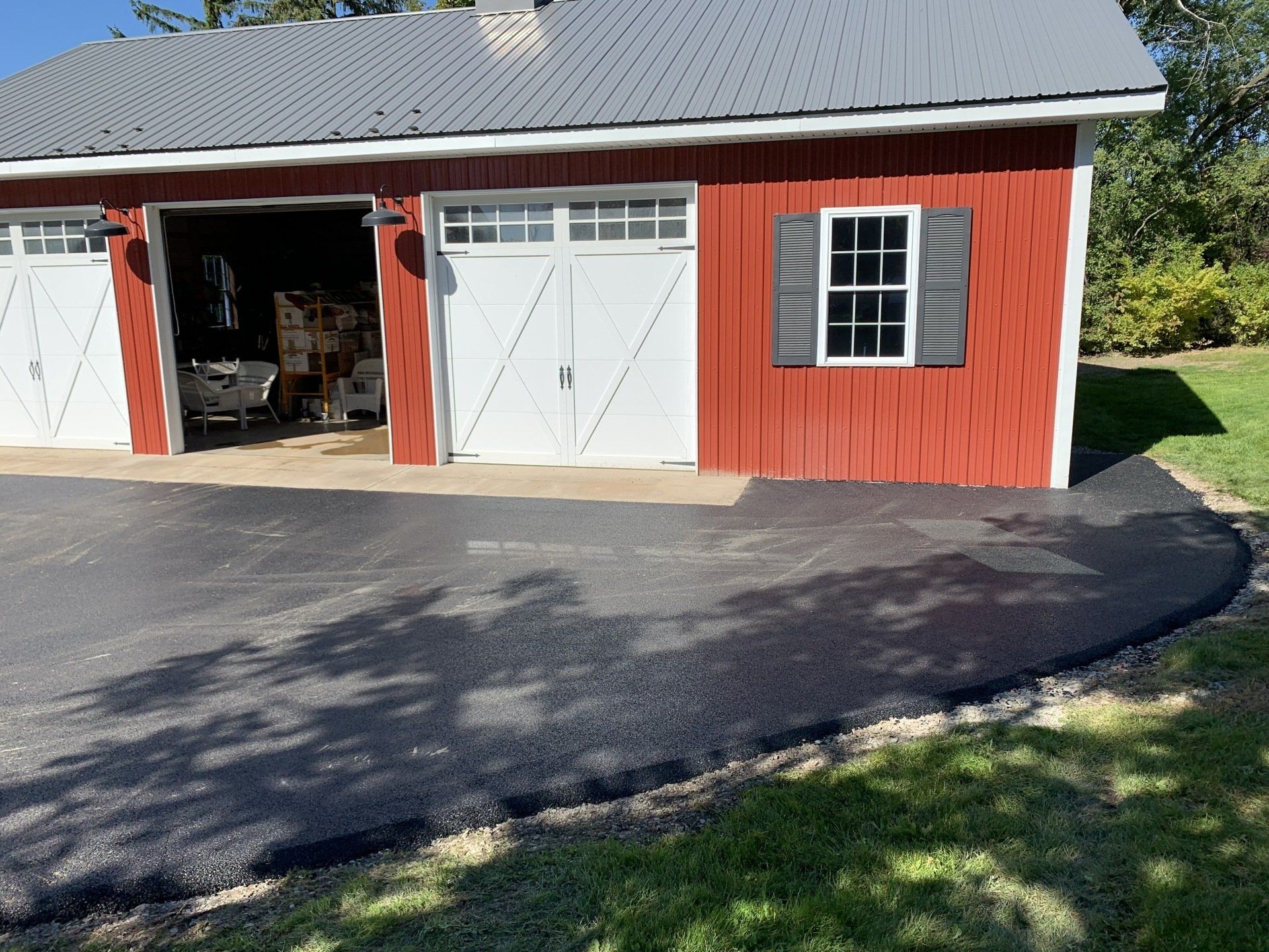 Paved Infront Of The Garage — Finger Lakes — Cayuga Excavating & Paving