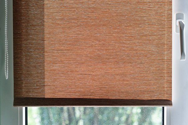 tan holland blinds