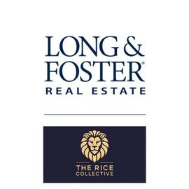 Long & Foster Real Estate logo above The Rice Collective logo featuring a lion.