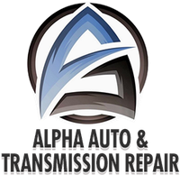 A logo for alpha auto and transmission repair