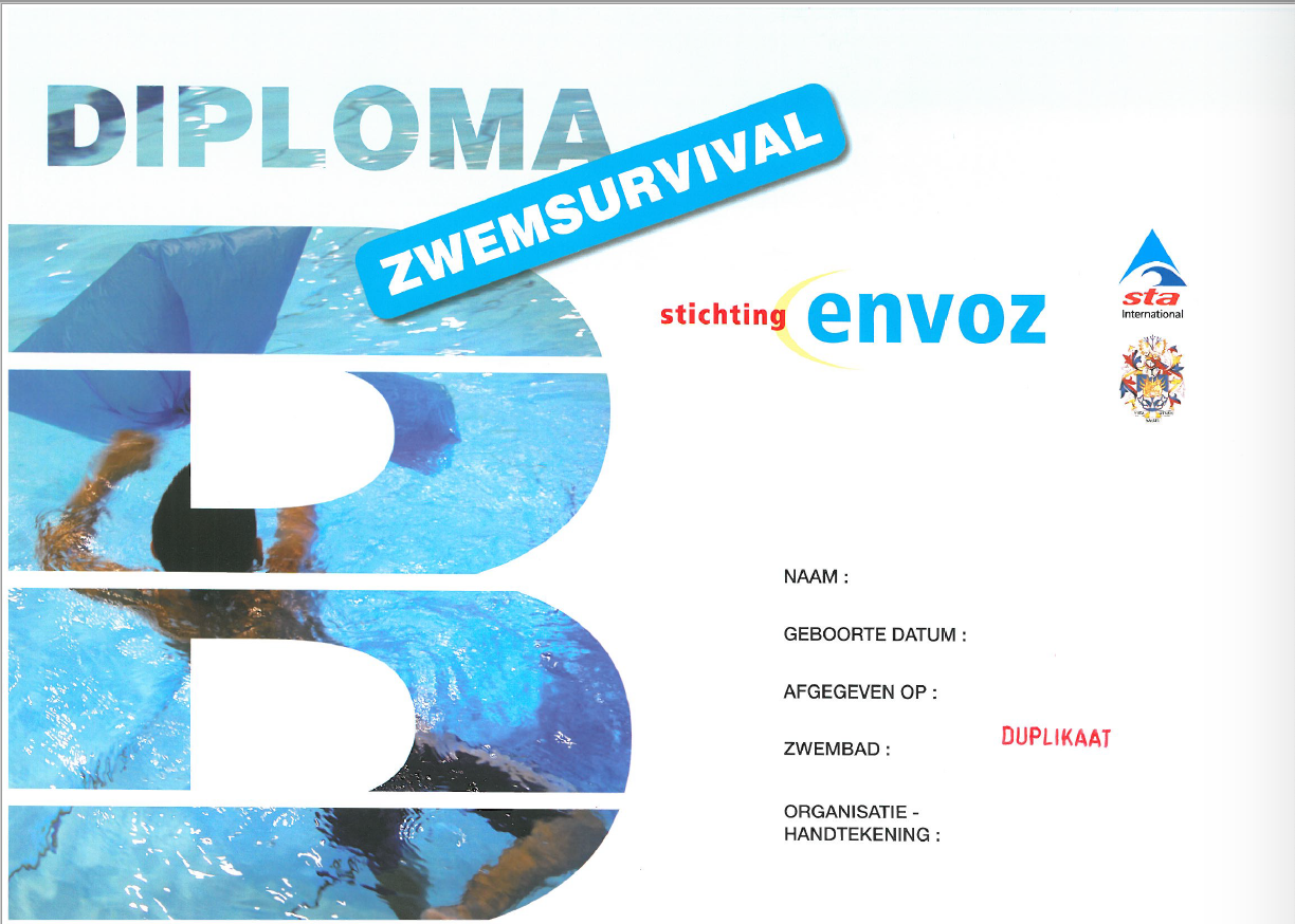 Envoz Zwemdiploma B