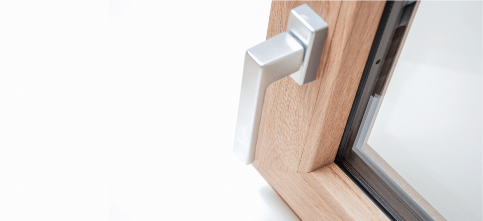 infisso in legno e PVC