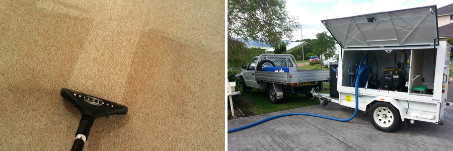 Our carpet cleaning vehicle in Nowra