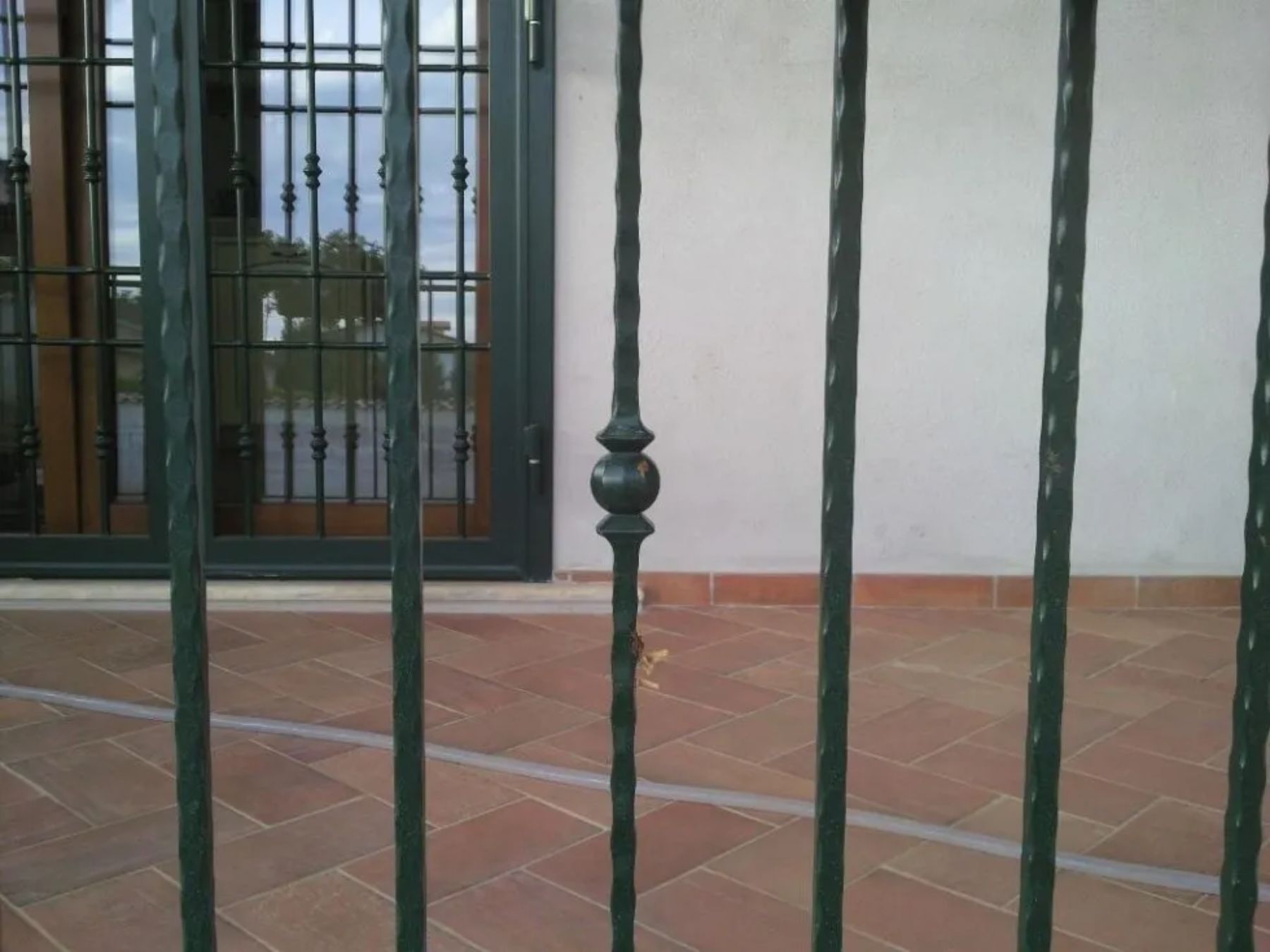 ringhiera in ferro battuto per casa privata