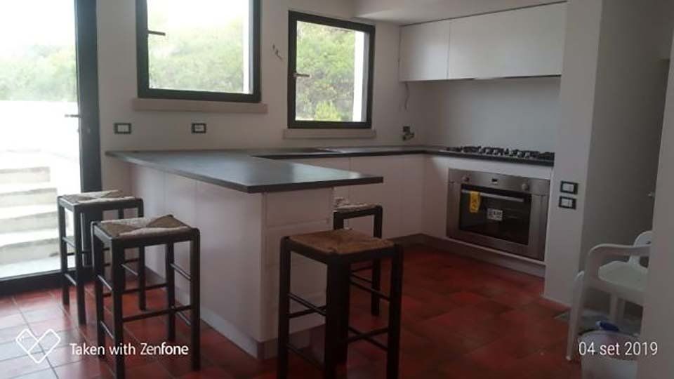 penisola di una cucina