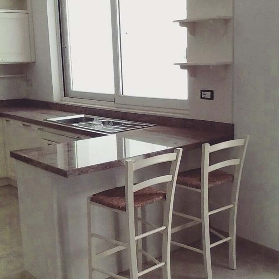 cucina classica con penisola