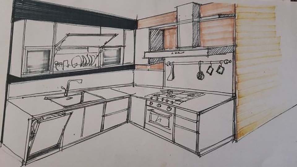 progettazione cucina completa e funzionale