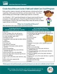 Grain-based Desserts Worksheet