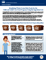 Download Identifying Whole Grain Rich Foods