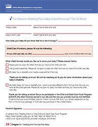 Download Feeding Baby Infant Formula Workshee