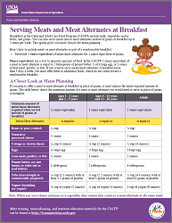 Meats & Alternatives worksheet