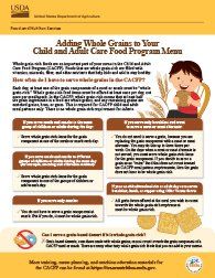 Download Adding Whole Grains Worksheet