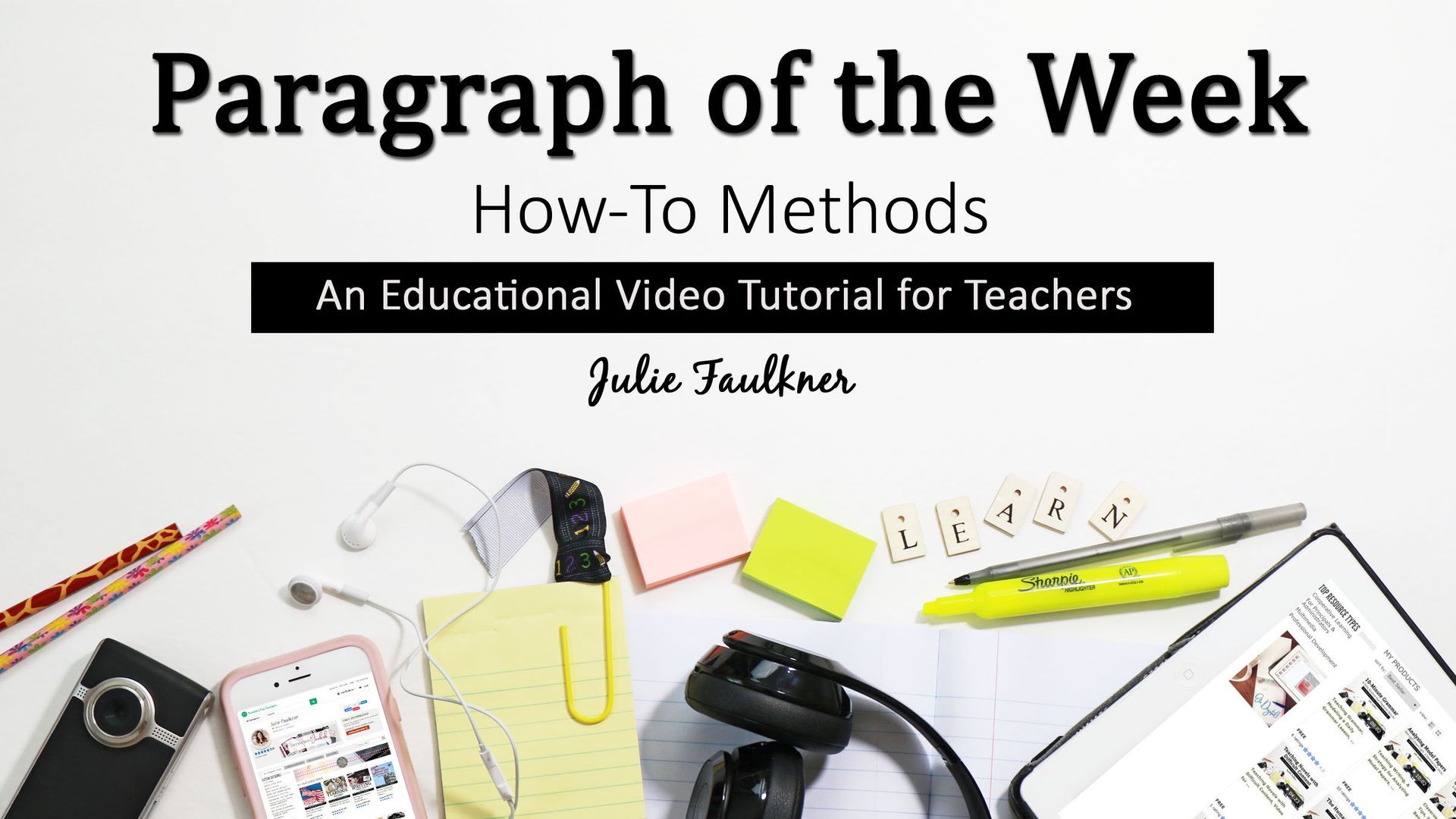 Paragraph of the week, middle and high school jfaulkner