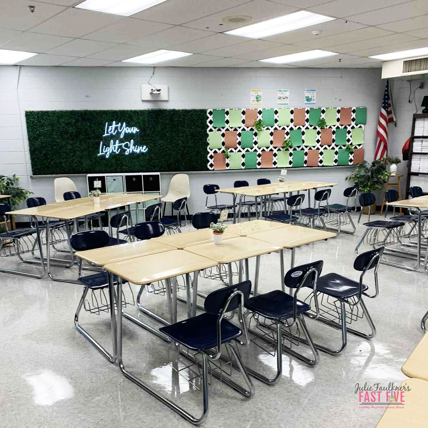 plan theme high school classroom, jfaulkner, desk arragenment