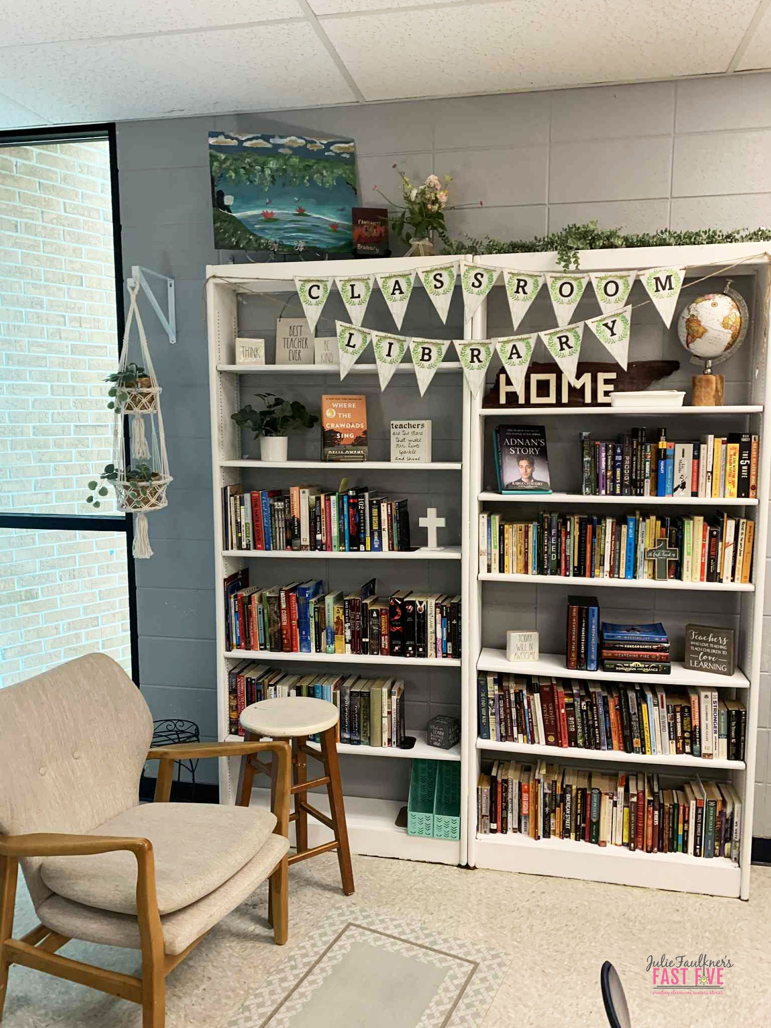 plant classroom library, high school, jfaulkner