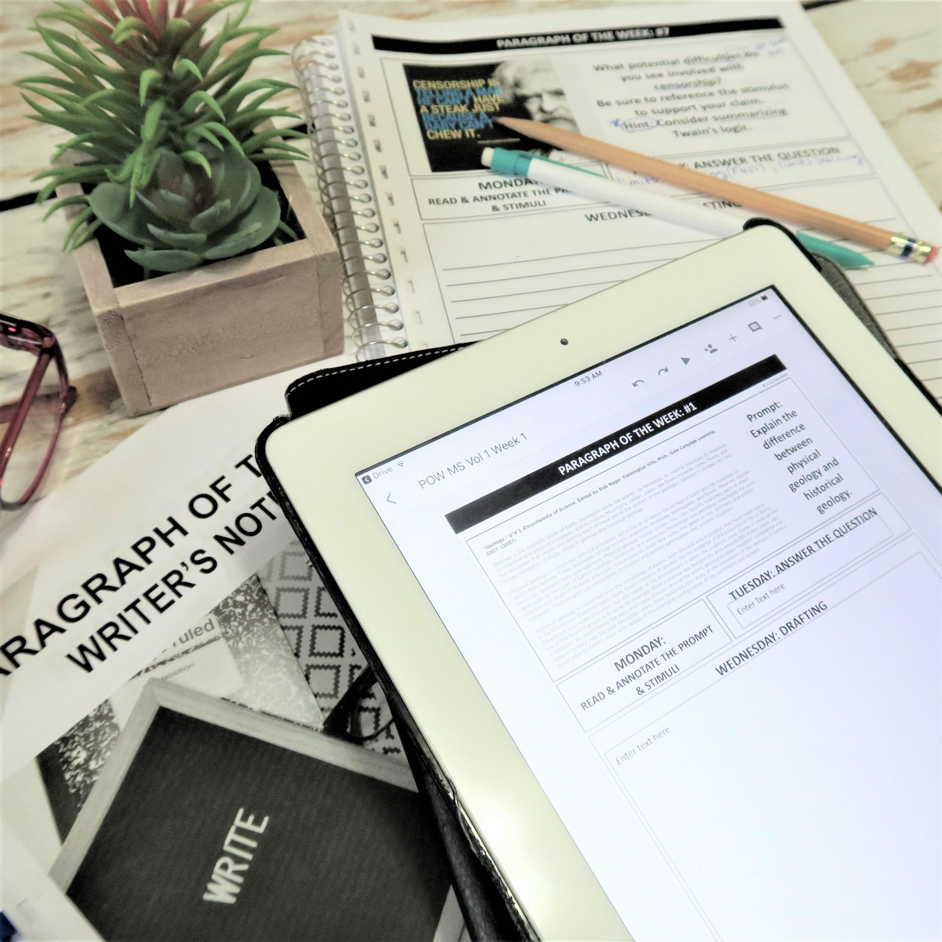 Bell Ringers, High School and Middle School, Paragraph of the Week