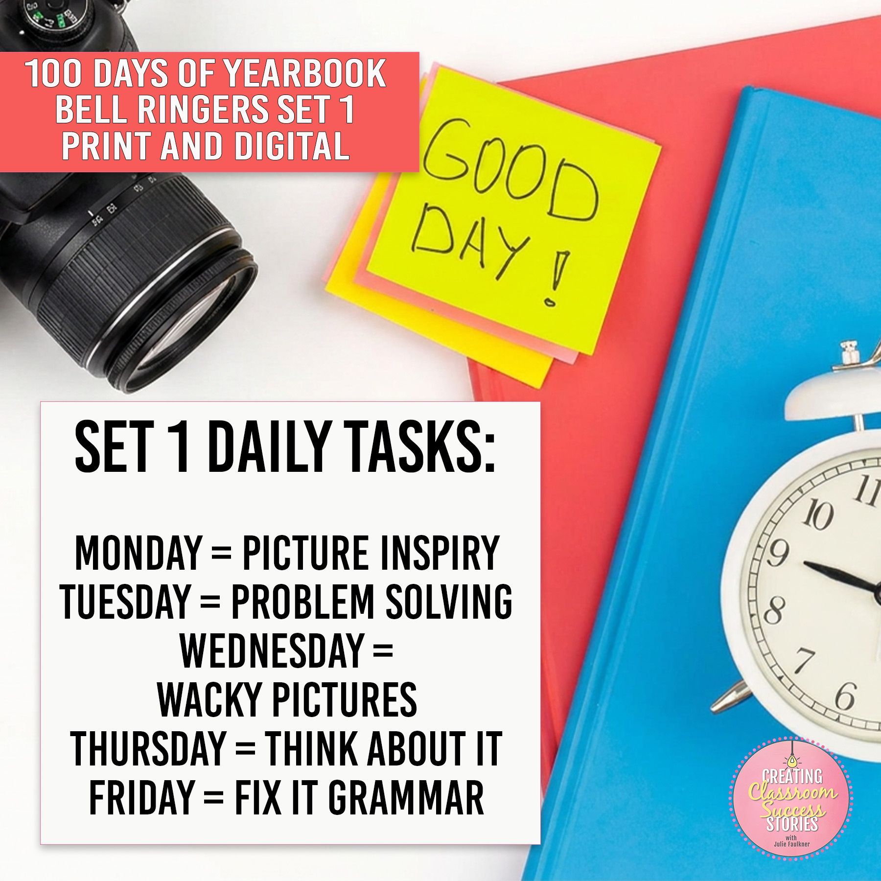 Routines for Yearbook Class with  Bell Ringers