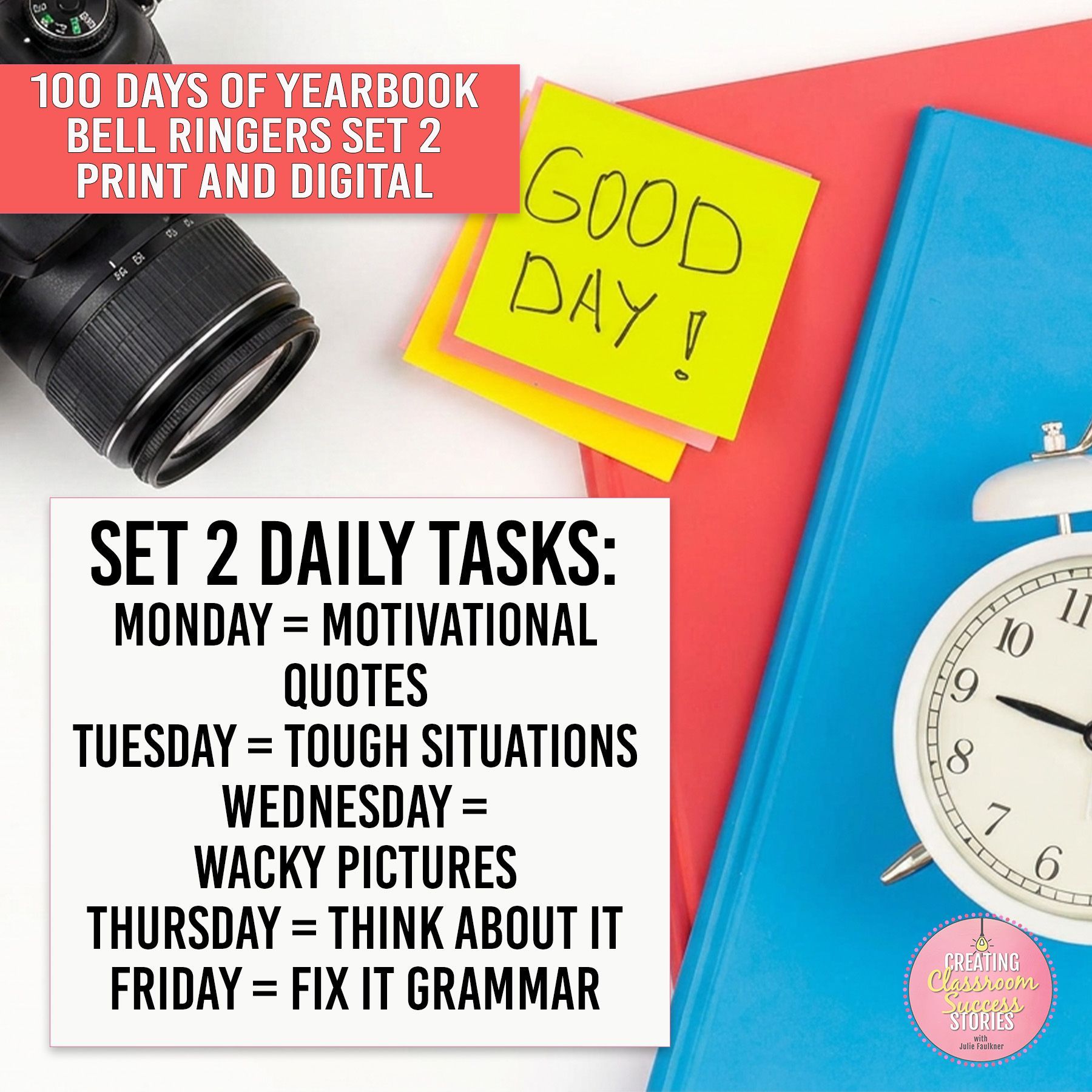 Routines for Yearbook Class with  Bell Ringers