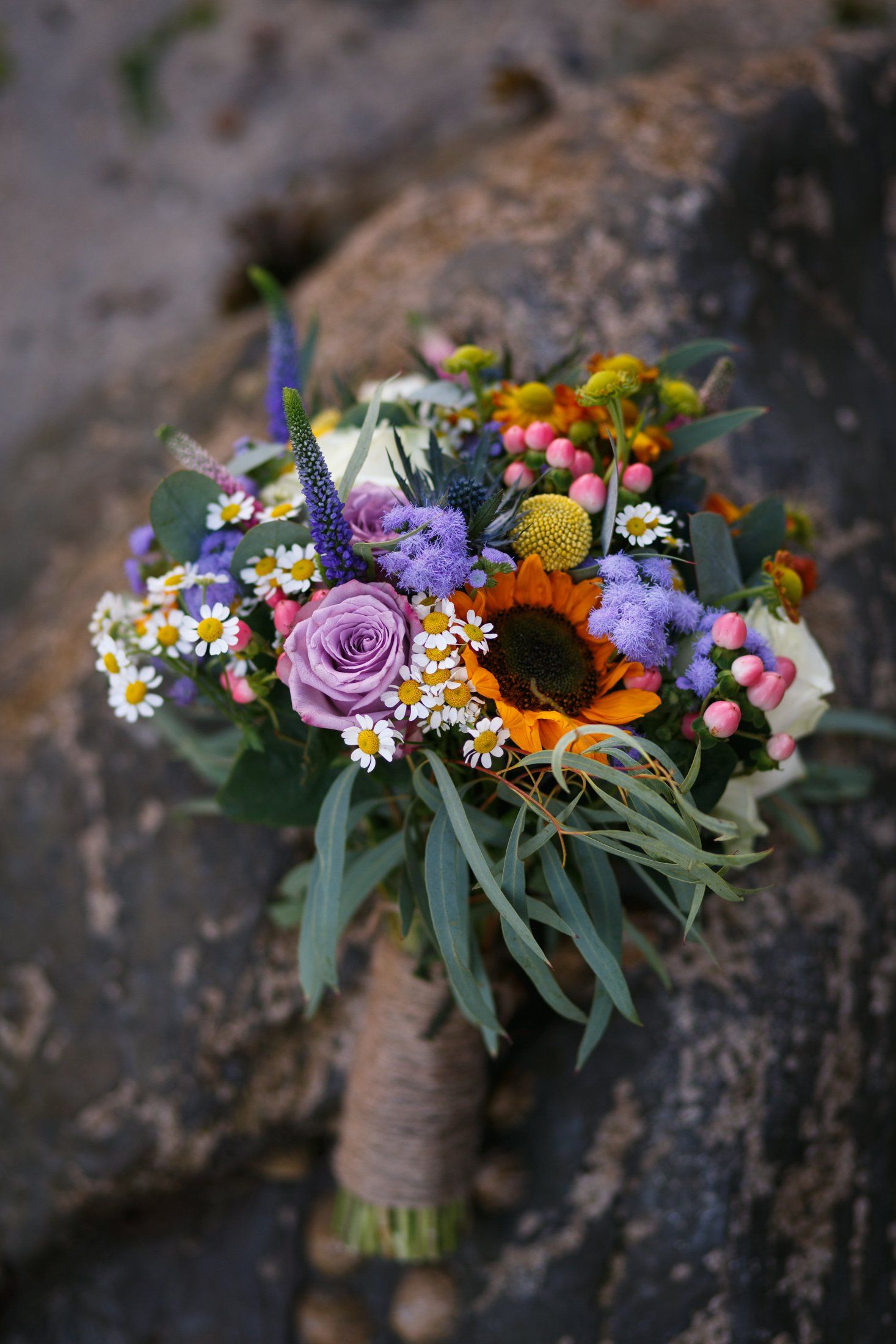 intimate wedding in Fowey  Bridal Flower Bouquet