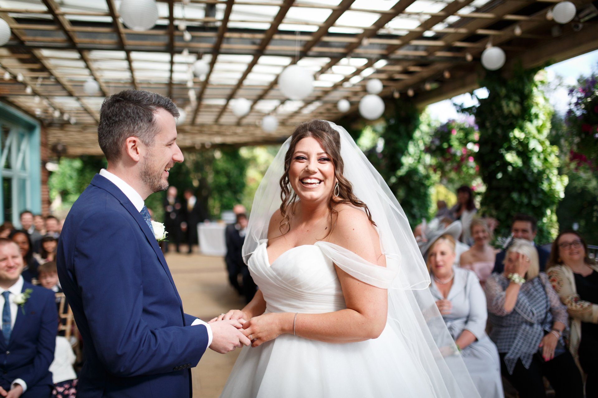 Sun pavilion Harrogate wedding photos outdoor wedding ceremony