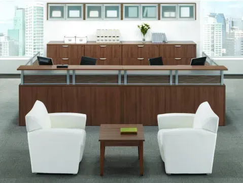 Executive desk setup