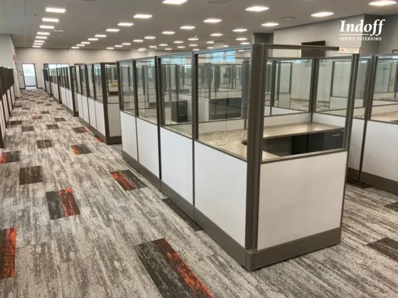 Space-saving cubicle that we customize for our Brownsburg client.