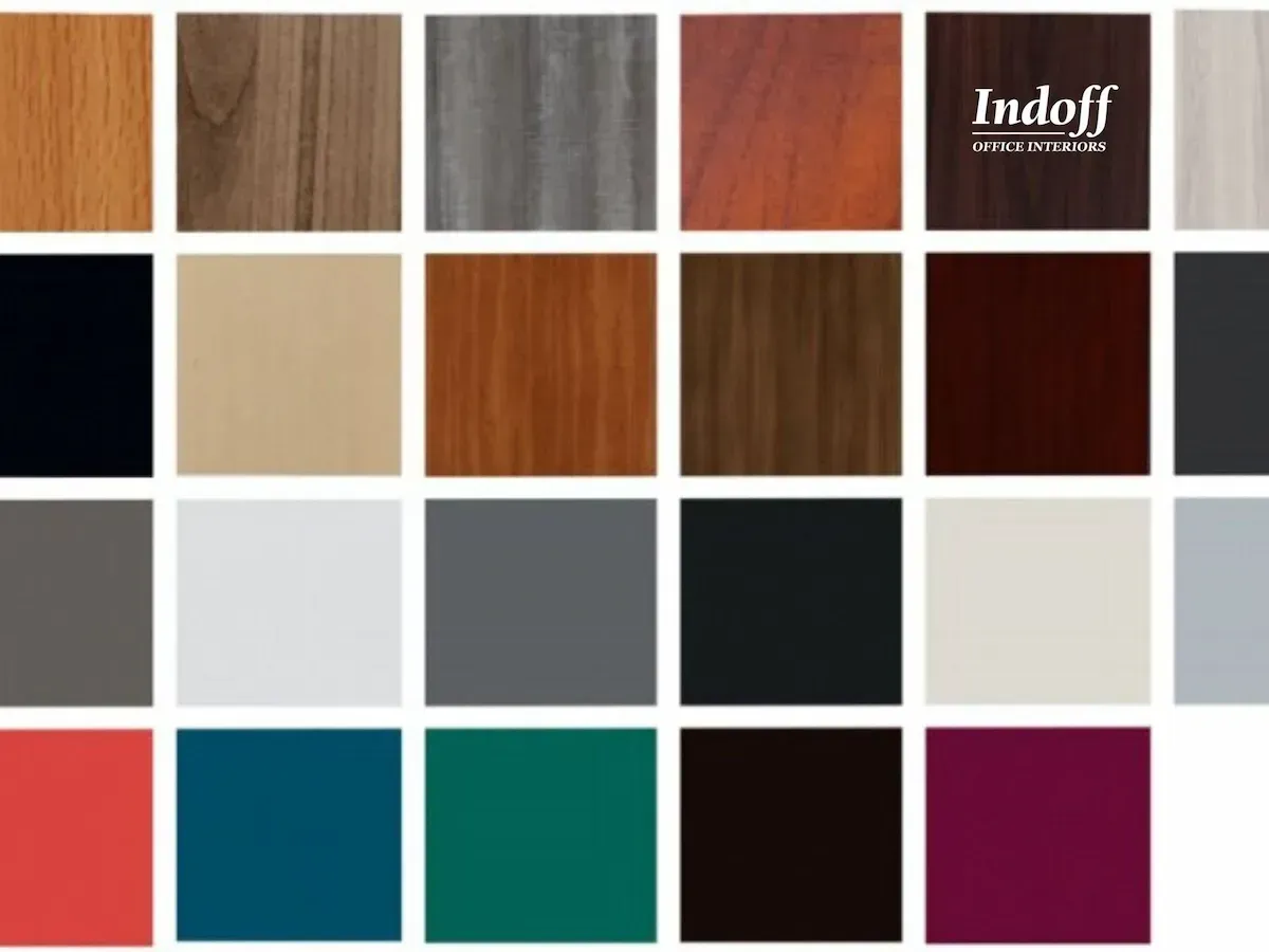 A variety of wood samples from indoff are shown