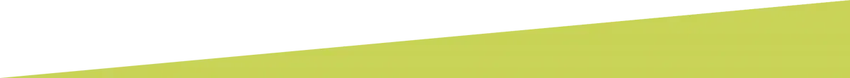 A close up of a yellow triangle on a white background.