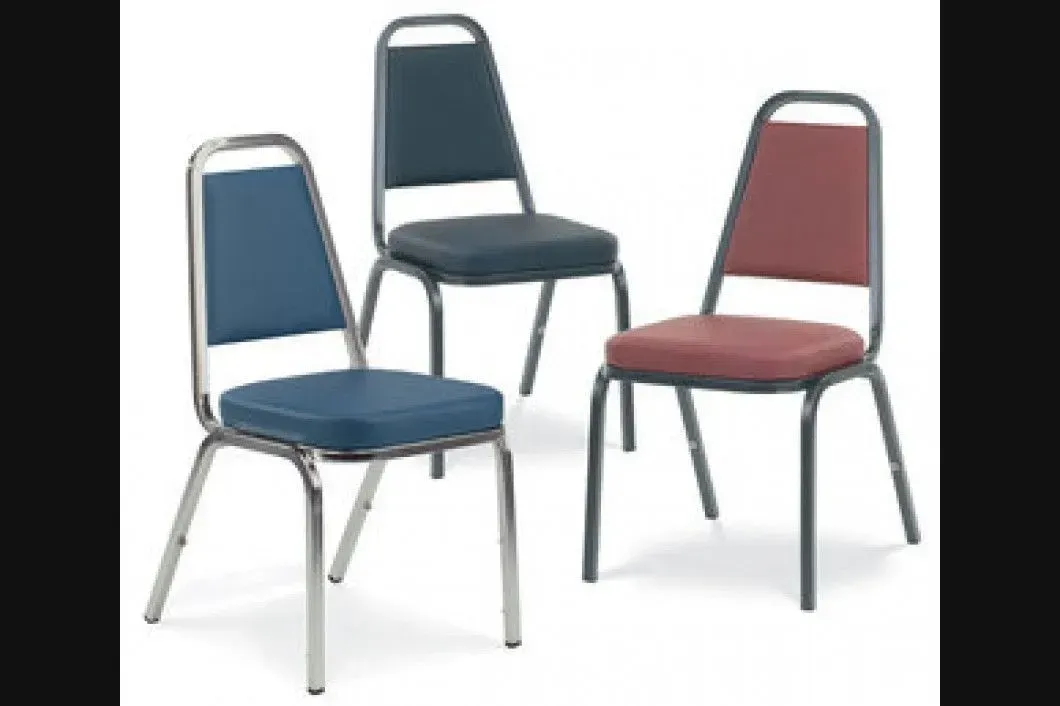 Three chairs are sitting next to each other