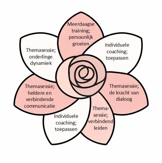 Training en coaching voor optimale samenwerking, vertrouwen, eigenaarschap, communicatie, vitaliteit en welzijn.