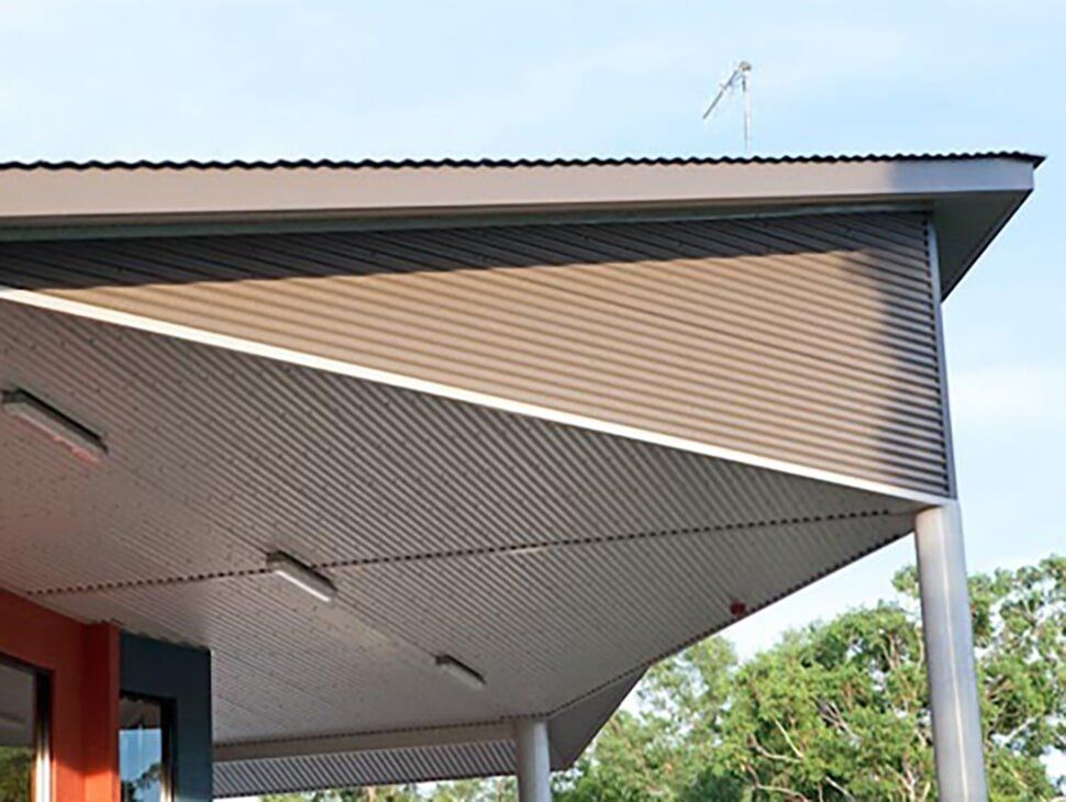 Brown Metal Roof— Roofing in Pinelands, NT