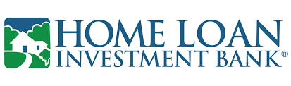 The home loan investment bank logo has a house on it.