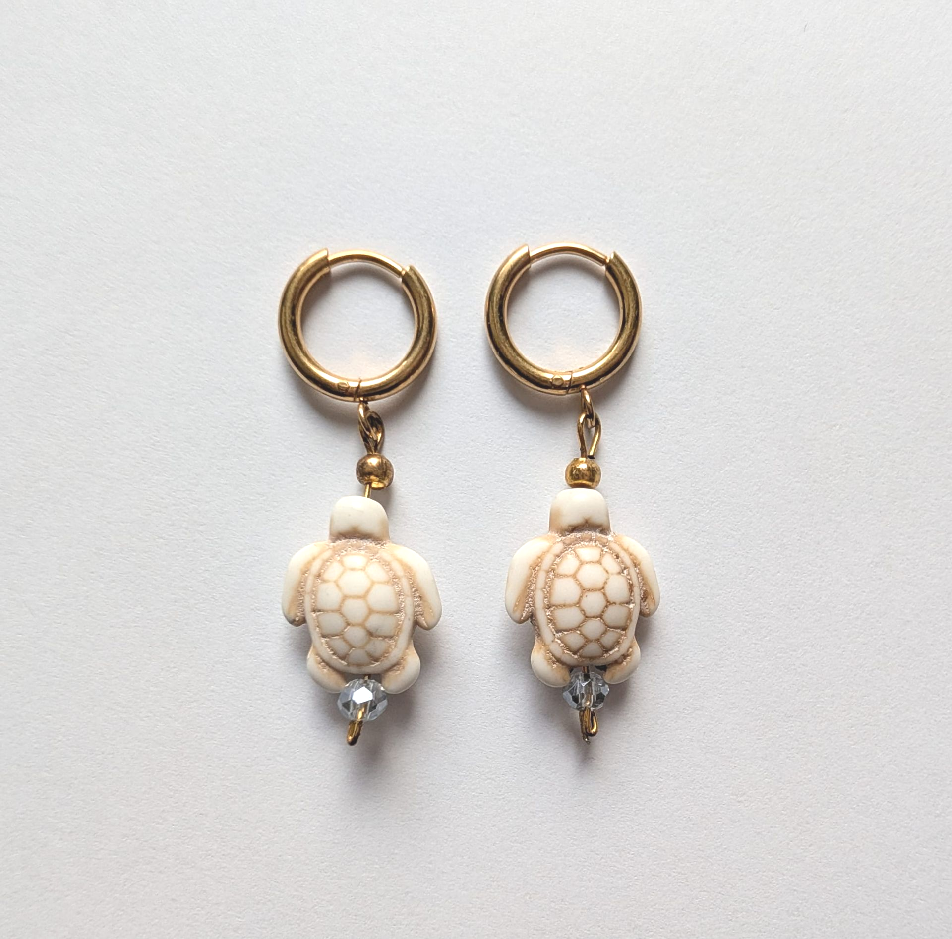 Crystal Turtle Earrings