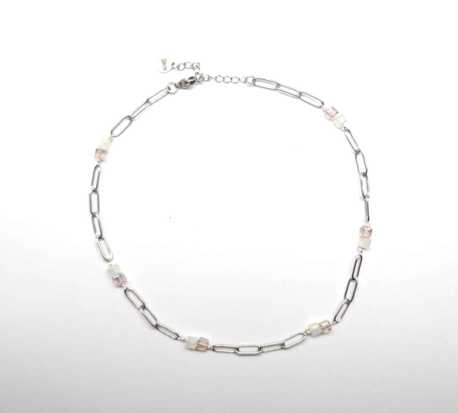 Iridescent Cube Necklace