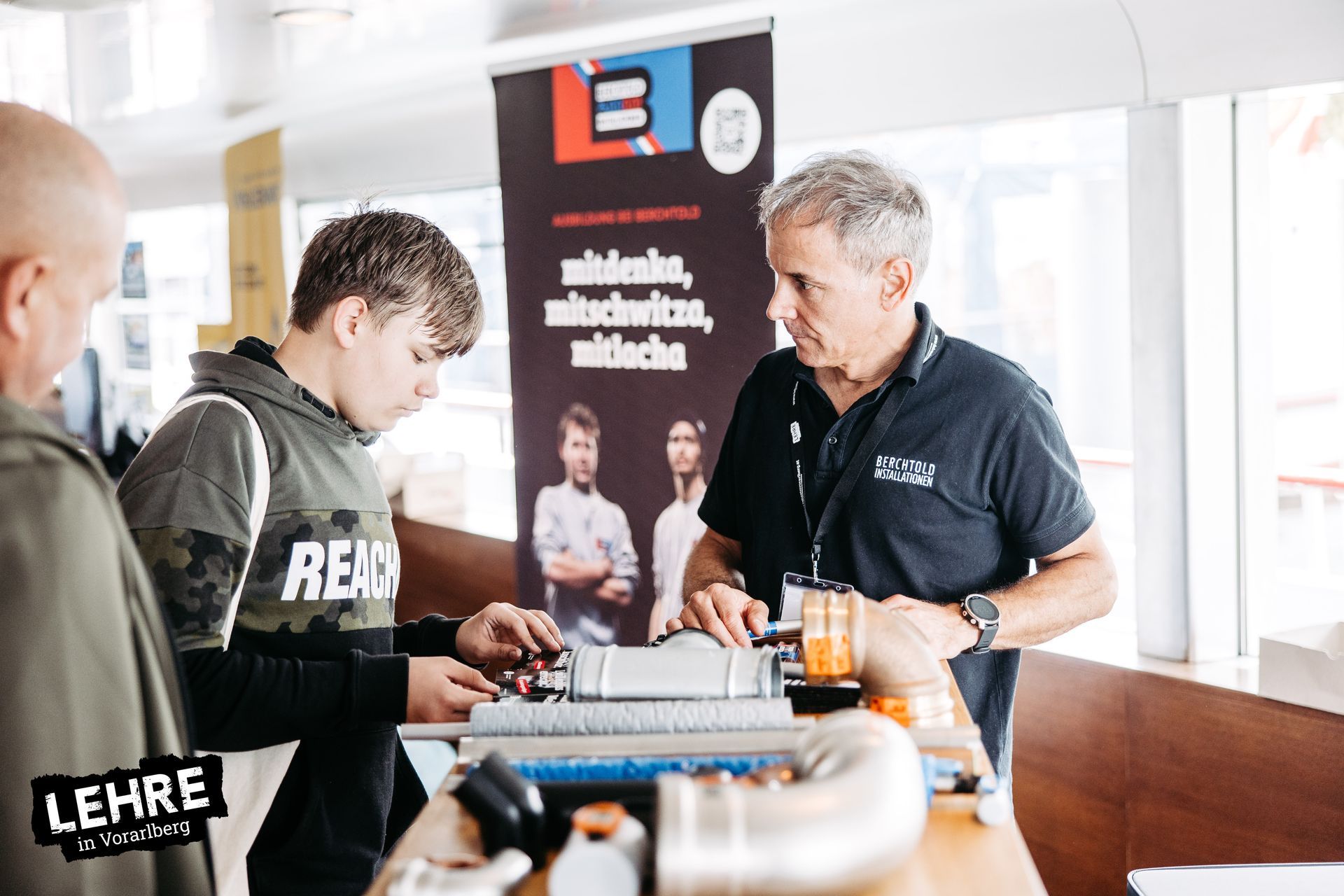 Beratung an Infostand der Firma Berchtold