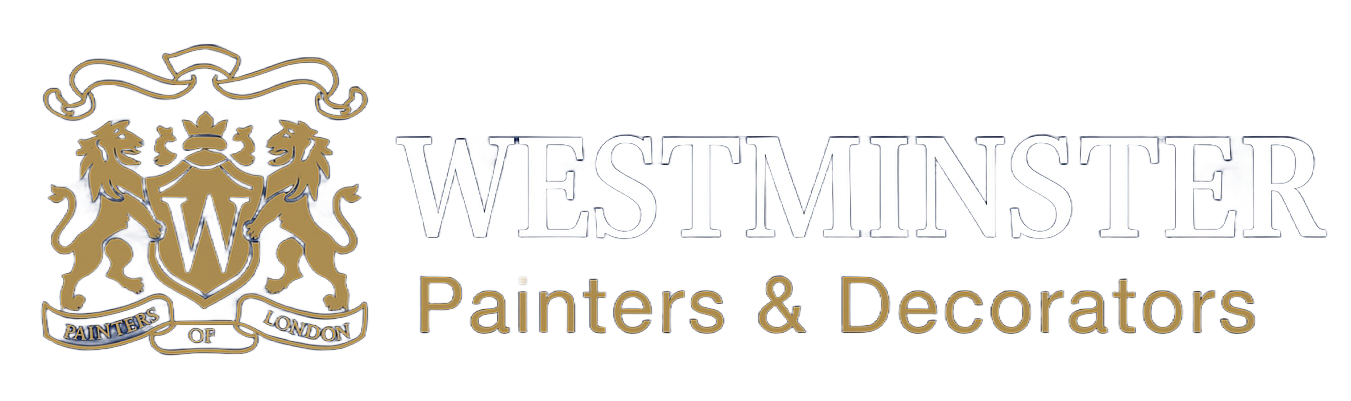 Logo for Croydon Painters and Decorators with a heraldic crest and company name.
