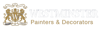 Logo for Croydon Painters and Decorators with a heraldic crest and company name.